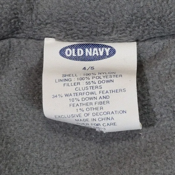 Old Navy Reversible Down Feather Puffer Vest 4/5 (XS) Utility Outdoor Y2K Retro - Picture 8 of 11